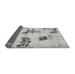 Sideview of Abstract Gray Modern Rug, abs749gry
