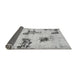 Sideview of Abstract Gray Modern Rug, abs749gry