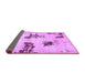 Sideview of Abstract Purple Modern Rug, abs749pur