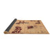 Sideview of Abstract Brown Modern Rug, abs749brn