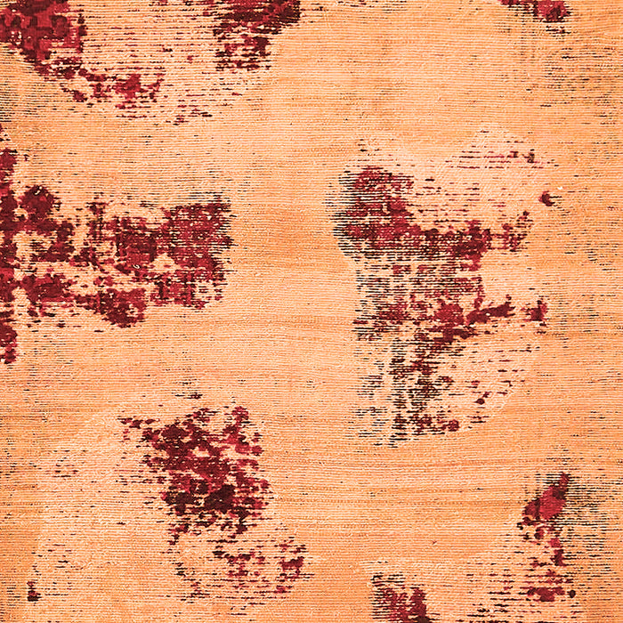 Machine Washable Abstract Orange Modern Area Rugs, wshabs749org
