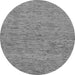 Round Machine Washable Abstract Gray Modern Rug, wshabs74gry