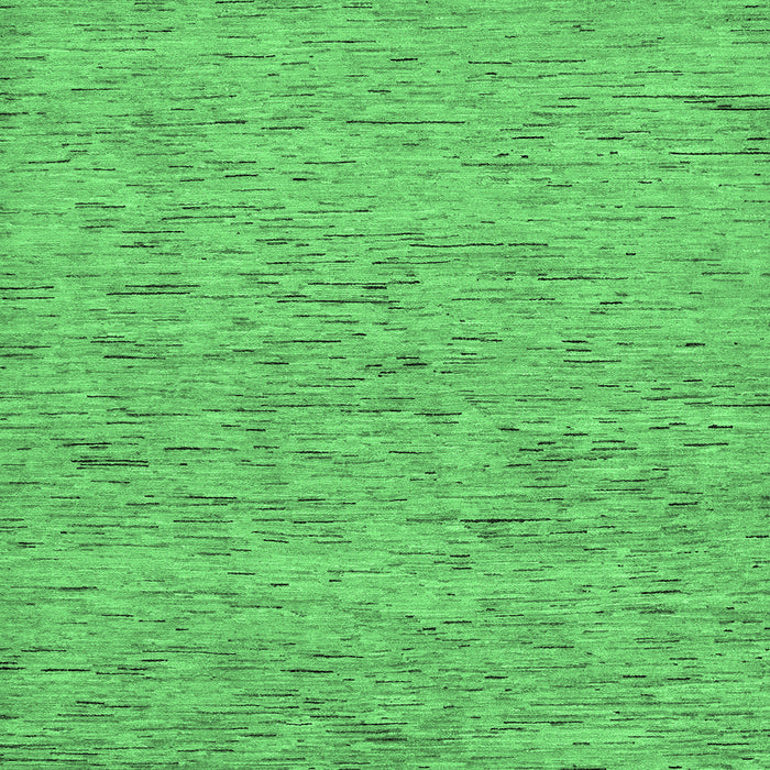 Square Machine Washable Abstract Emerald Green Modern Area Rugs, wshabs74emgrn