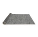 Sideview of Abstract Gray Modern Rug, abs74gry