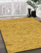 Machine Washable Abstract Sedona Brown Rug in a Family Room, wshabs74