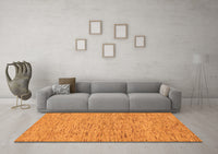 Machine Washable Abstract Orange Modern Rug, wshabs74org