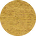 Round Machine Washable Abstract Sedona Brown Rug, wshabs74