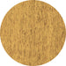 Round Abstract Brown Modern Rug, abs74brn