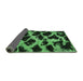 Sideview of Abstract Emerald Green Modern Rug, abs750emgrn