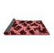 Abstract Red Modern Area Rugs