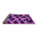 Sideview of Abstract Pink Modern Rug, abs750pnk