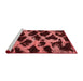 Modern Red Washable Rugs