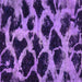 Square Machine Washable Abstract Purple Modern Area Rugs, wshabs750pur