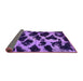 Sideview of Abstract Purple Modern Rug, abs750pur