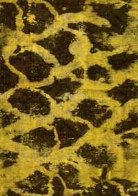 Abstract Yellow Modern Rug, abs750yw