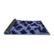 Sideview of Abstract Blue Modern Rug, abs750blu