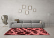 Modern Red Washable Rugs