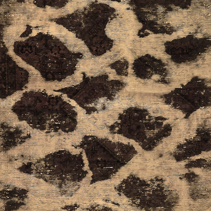 Machine Washable Abstract Brown Modern Rug, wshabs750brn