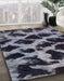 Machine Washable Abstract Dark Gray Rug in a Family Room, wshabs750