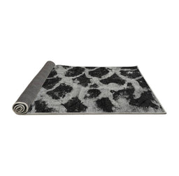 Sideview of Abstract Gray Modern Rug, abs750gry