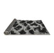 Sideview of Abstract Gray Modern Rug, abs750gry