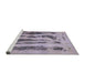 Sideview of Machine Washable Abstract Lilac Purple Rug, wshabs751