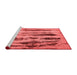 Modern Red Washable Rugs