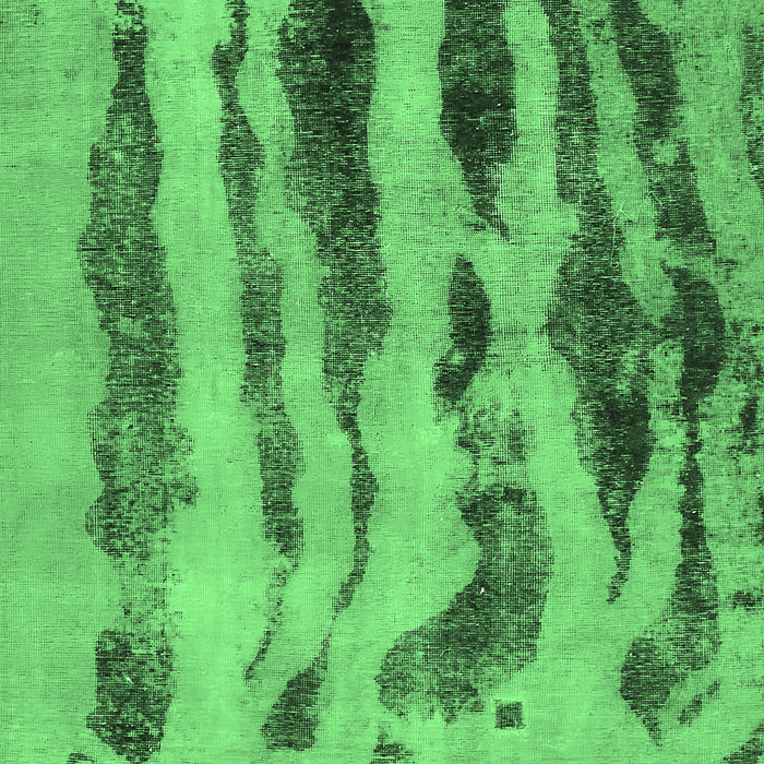 Machine Washable Abstract Emerald Green Modern Area Rugs, wshabs751emgrn