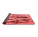 Abstract Red Modern Area Rugs