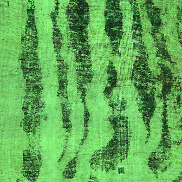 Machine Washable Abstract Green Modern Area Rugs, wshabs751grn