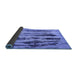 Sideview of Abstract Blue Modern Rug, abs751blu