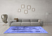 Machine Washable Abstract Blue Modern Rug in a Living Room, wshabs751blu