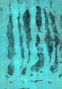 Abstract Turquoise Modern Rug, abs751turq