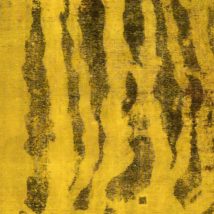 Machine Washable Abstract Yellow Modern Rug, wshabs751yw