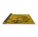 Sideview of Abstract Yellow Modern Rug, abs751yw