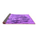 Sideview of Abstract Purple Modern Rug, abs751pur