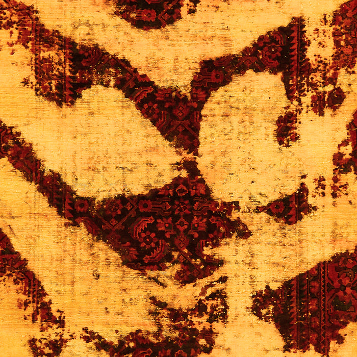 Machine Washable Abstract Yellow Modern Rug, wshabs752yw