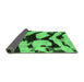 Sideview of Abstract Emerald Green Modern Rug, abs752emgrn