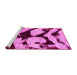 Sideview of Machine Washable Abstract Pink Modern Rug, wshabs752pnk