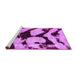 Sideview of Machine Washable Abstract Purple Modern Area Rugs, wshabs752pur