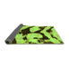 Sideview of Abstract Green Modern Rug, abs752grn