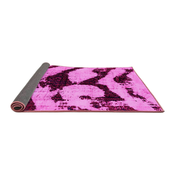 Sideview of Abstract Pink Modern Rug, abs752pnk
