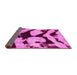 Sideview of Abstract Pink Modern Rug, abs752pnk