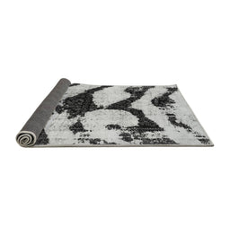 Sideview of Abstract Gray Modern Rug, abs752gry