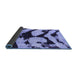 Sideview of Abstract Blue Modern Rug, abs752blu