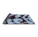 Sideview of Abstract Light Blue Modern Rug, abs752lblu