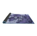 Sideview of Abstract Blue Modern Rug, abs753blu