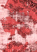 Abstract Red Modern Area Rugs