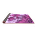 Sideview of Abstract Purple Modern Rug, abs753pur