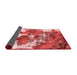 Abstract Red Modern Area Rugs